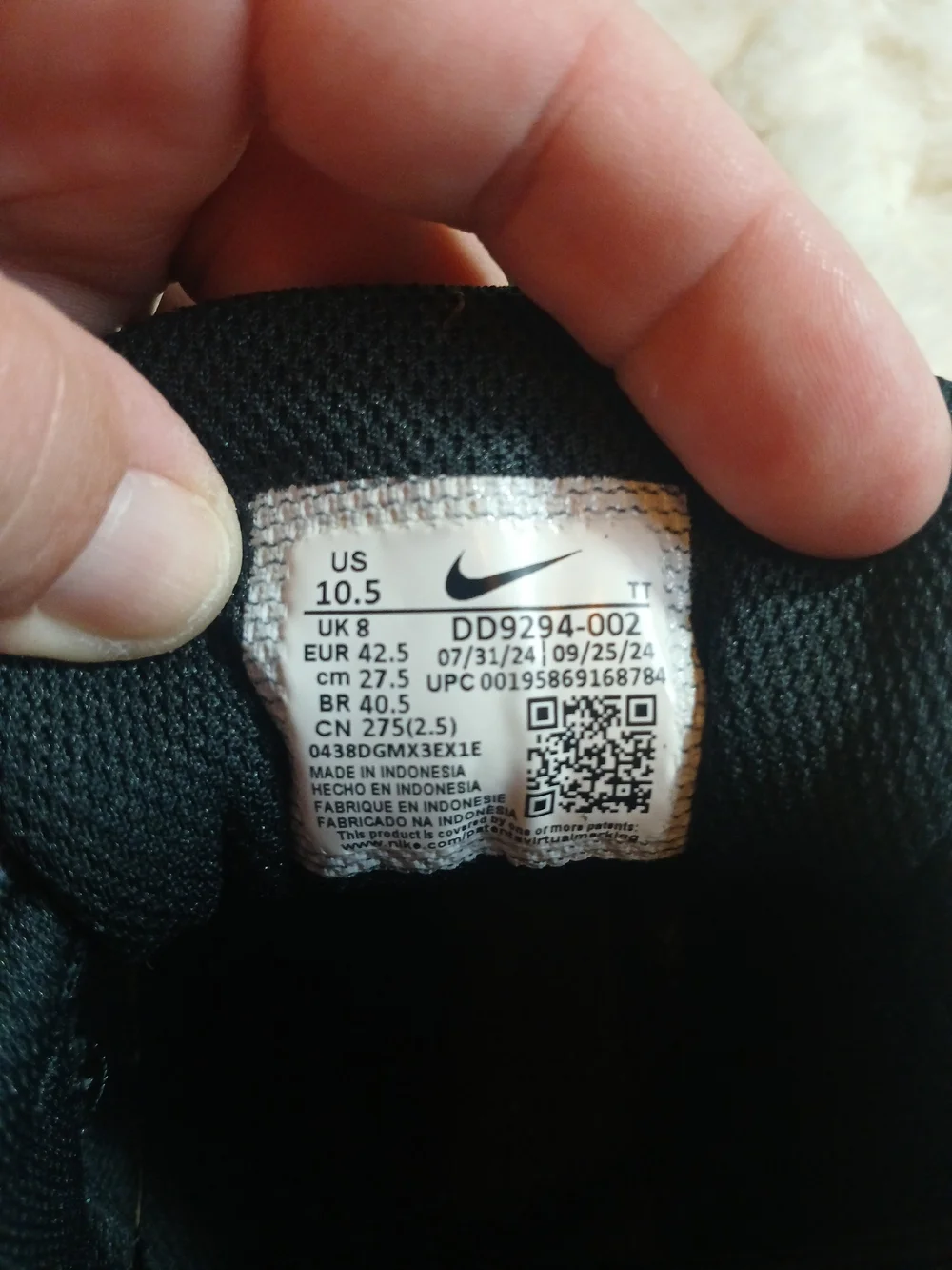 Nike Mens Downshifter 12 Black Athletic Running Shoes Sneakers Size 10.5